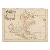 [Map]. Sanson, Guillaume (1633-1703). Amerique Septentrionale . Paris: Pierre Mariette, 1669.