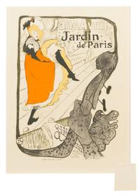 Henri de Toulouse-Lautrec, (French, 1864-1901), Jane Avril Jardin de Paris (plate 110 from Les maitres de l'affiche)