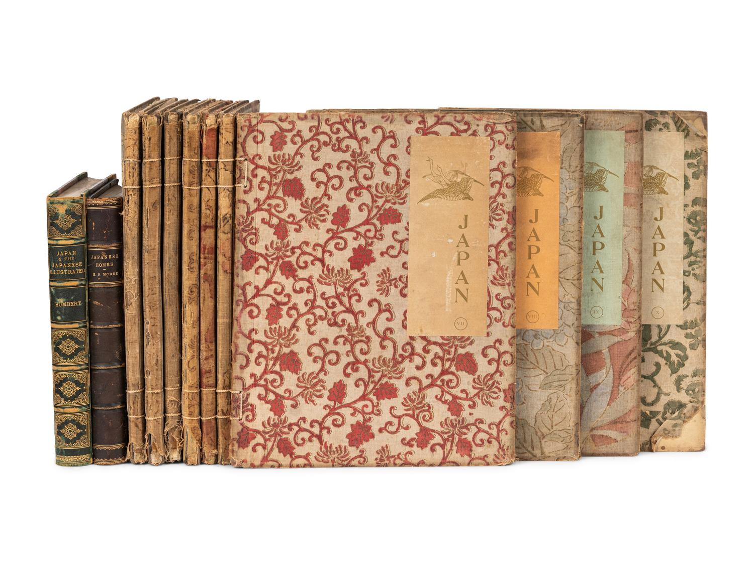 [JAPAN] A group of old reference works about Japanese Culture, comprising: