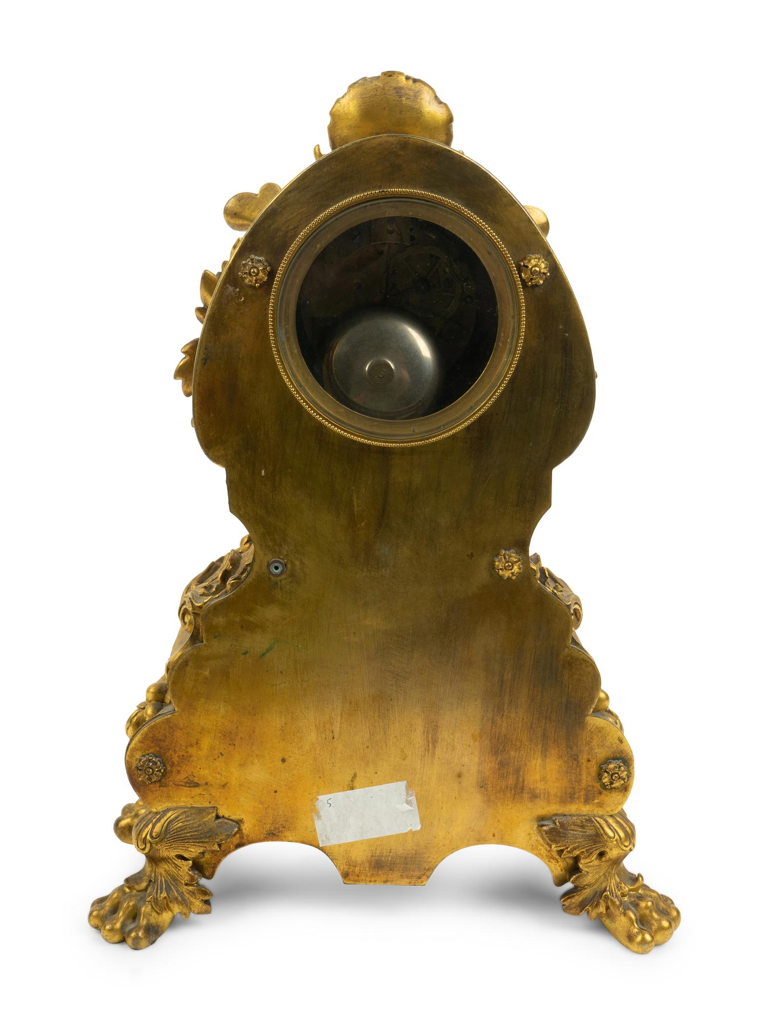 A Napoleon III Gilt Bronze Clock — LATE 19TH CENTURY