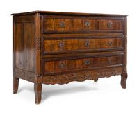 An Italian Fruitwood Commode