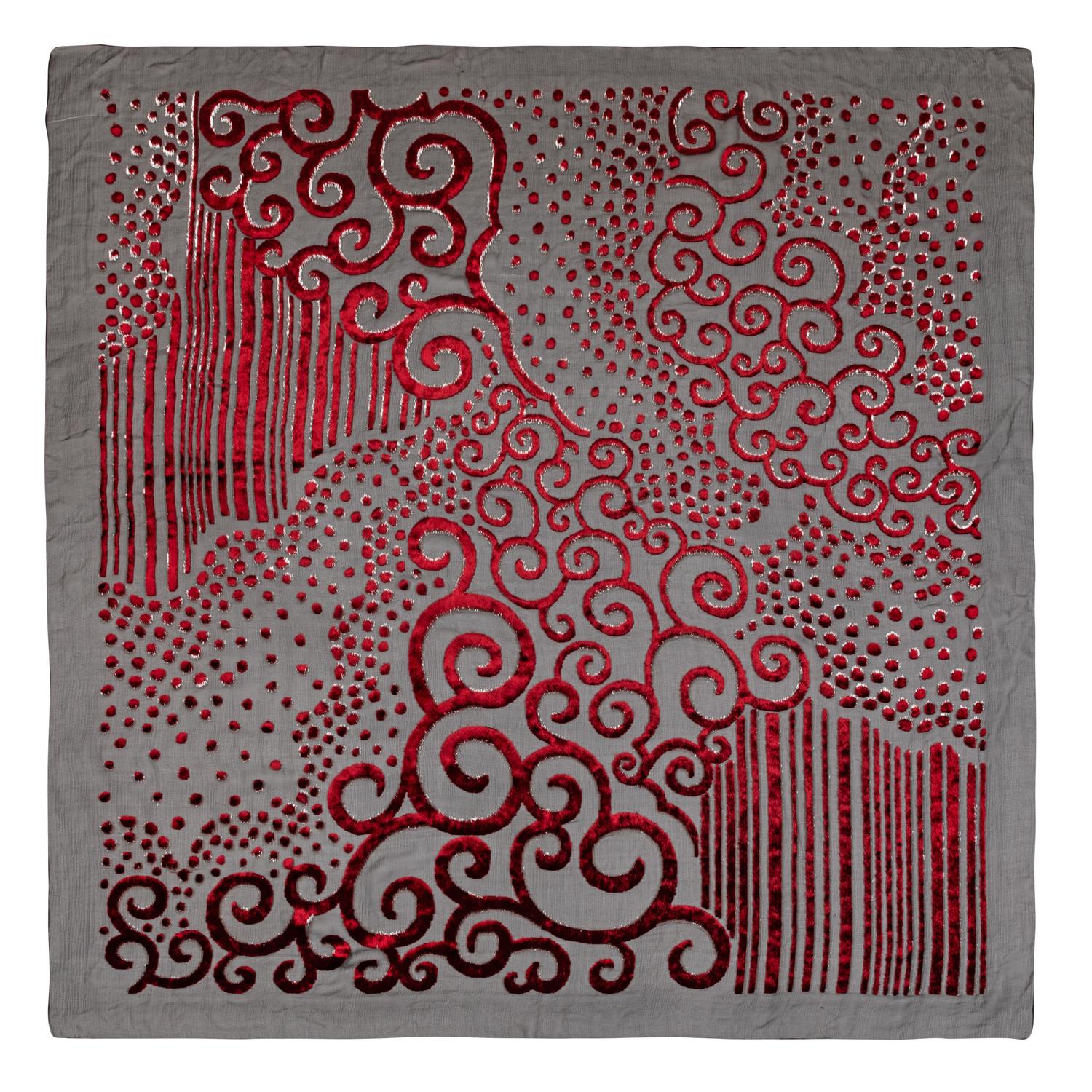 Voided Velvet Scarf, 1980-90s