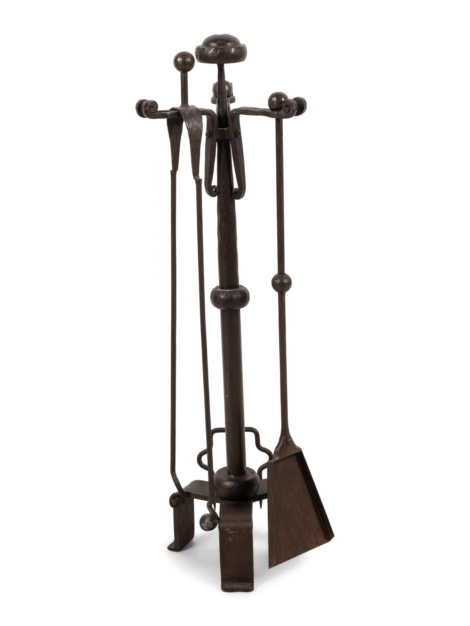 A Set of Iron Fireplace Tools