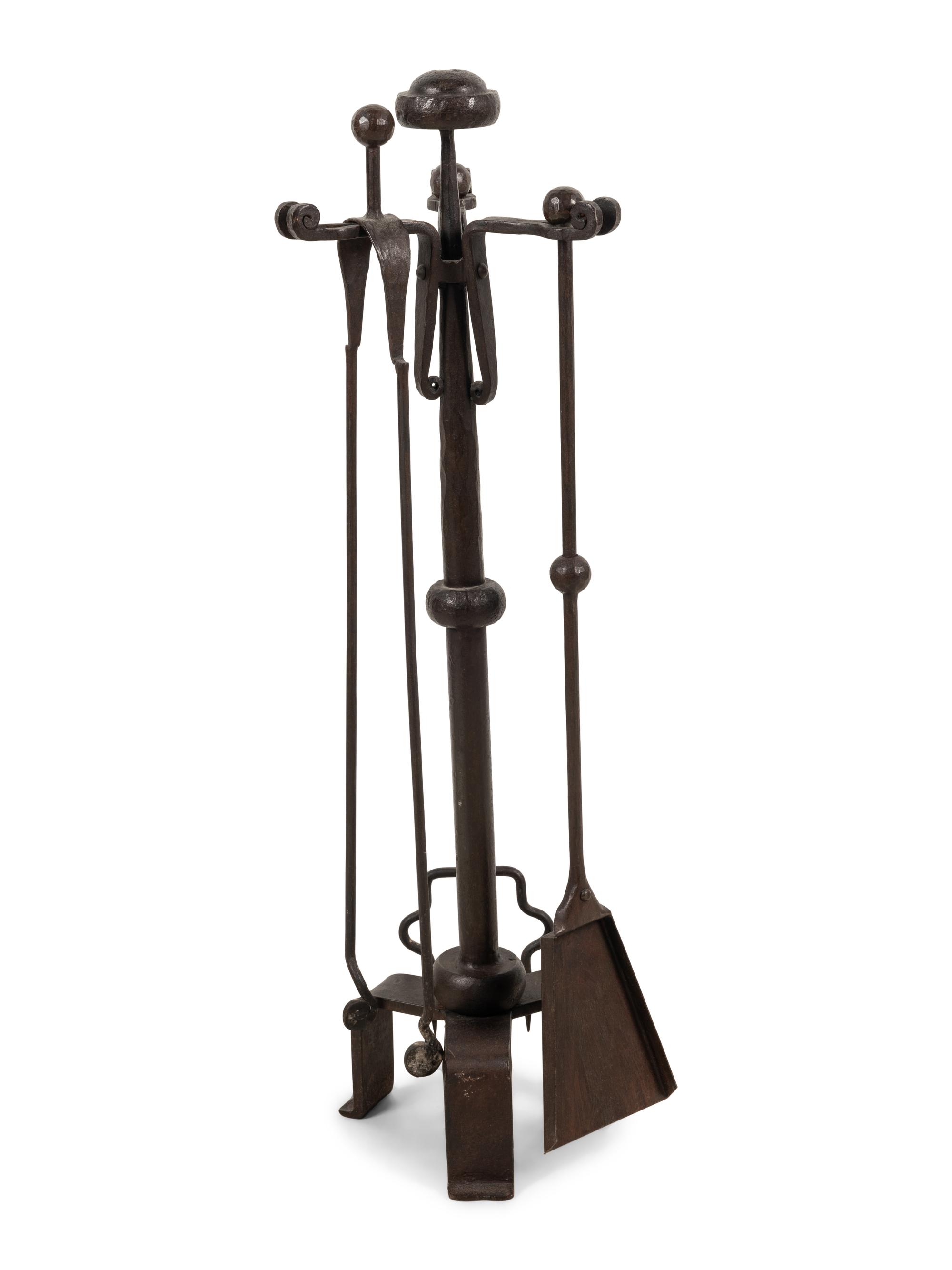 A Set of Iron Fireplace Tools