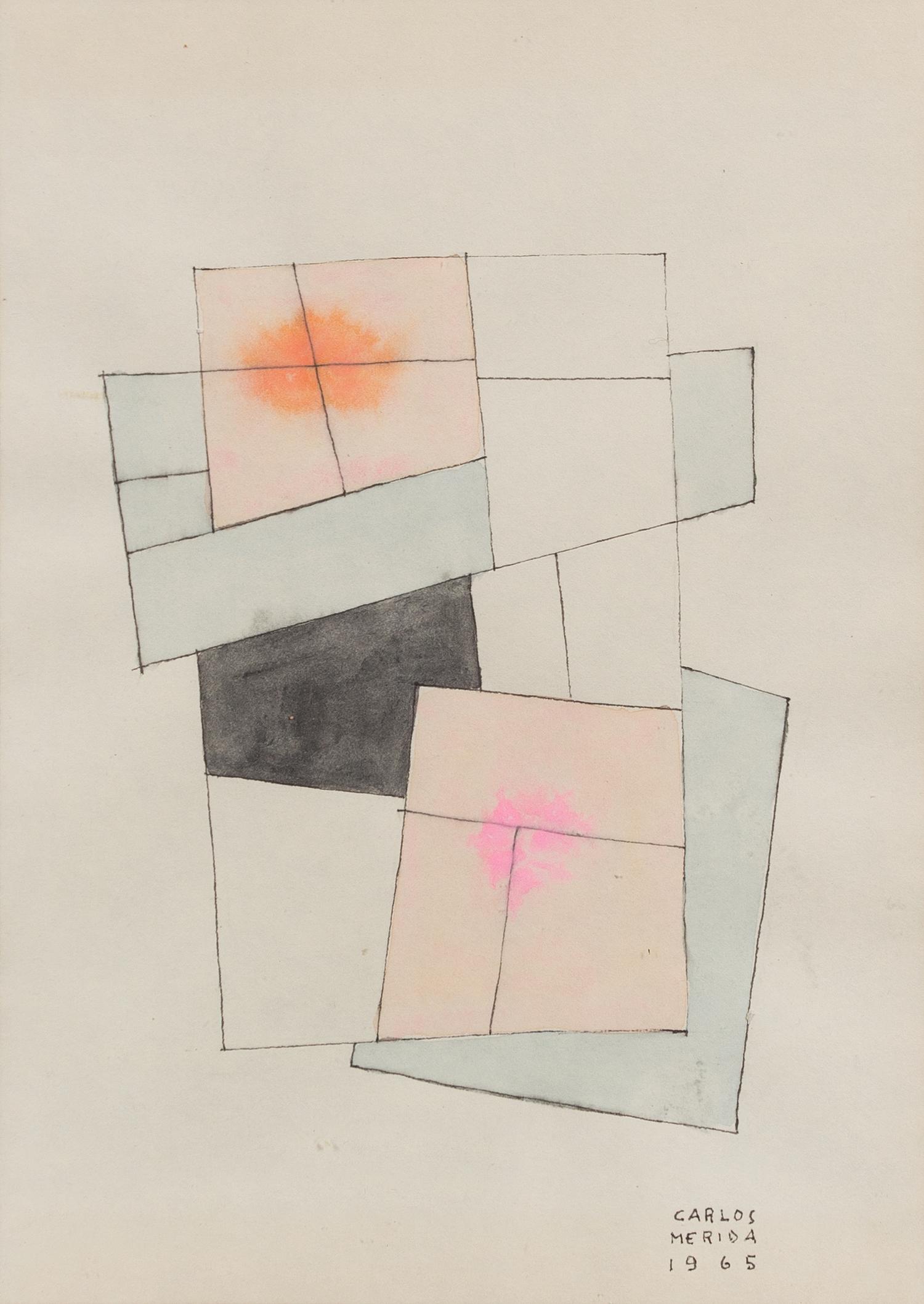Carlos Merida, (Guatemalan, 1891-1984), Sin Titulo, 1965