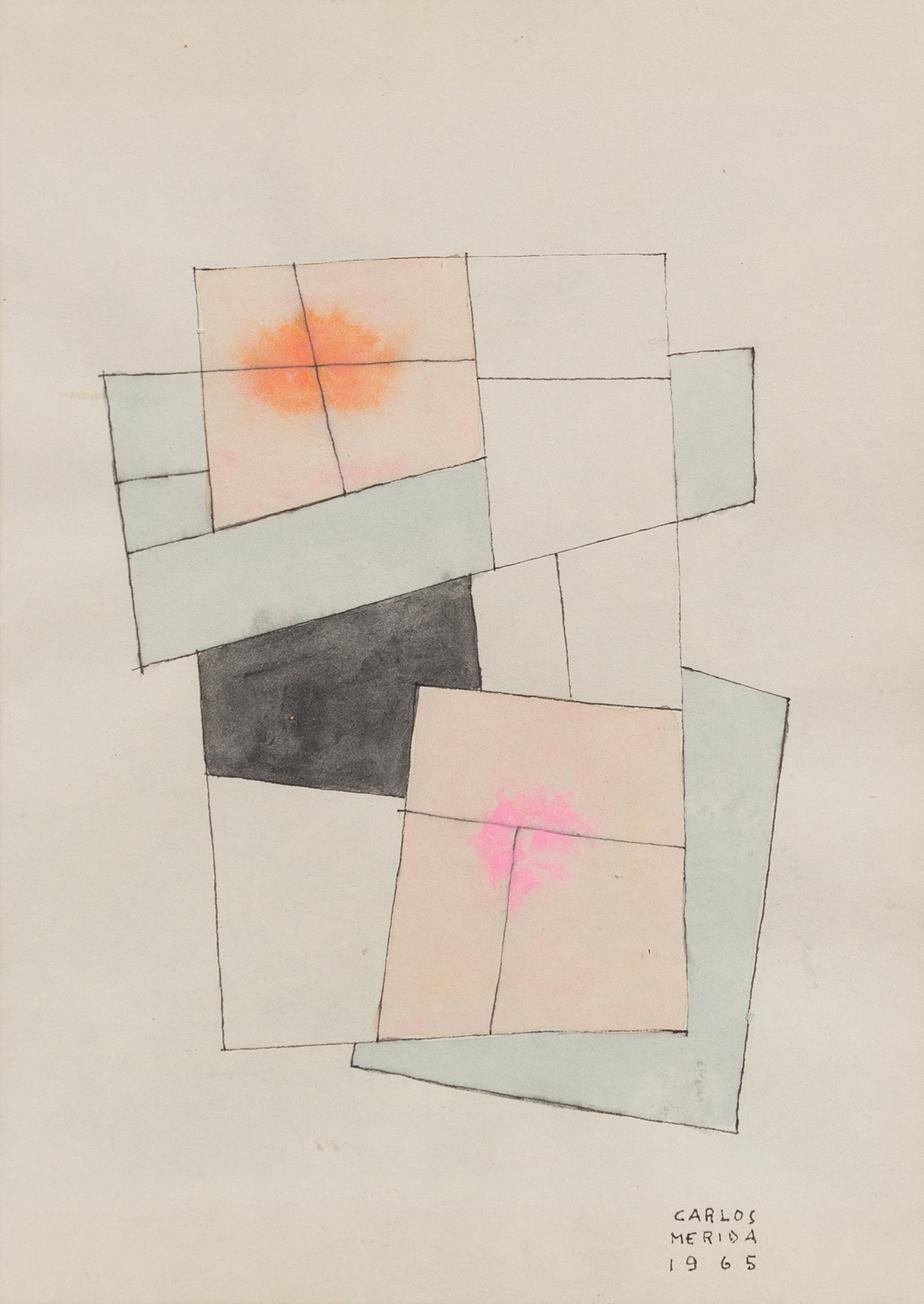 Carlos Merida, (Guatemalan, 1891-1984), Sin Titulo, 1965