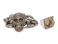 Philipp Plein Skull Bracelet & Laurent Guillot Ring