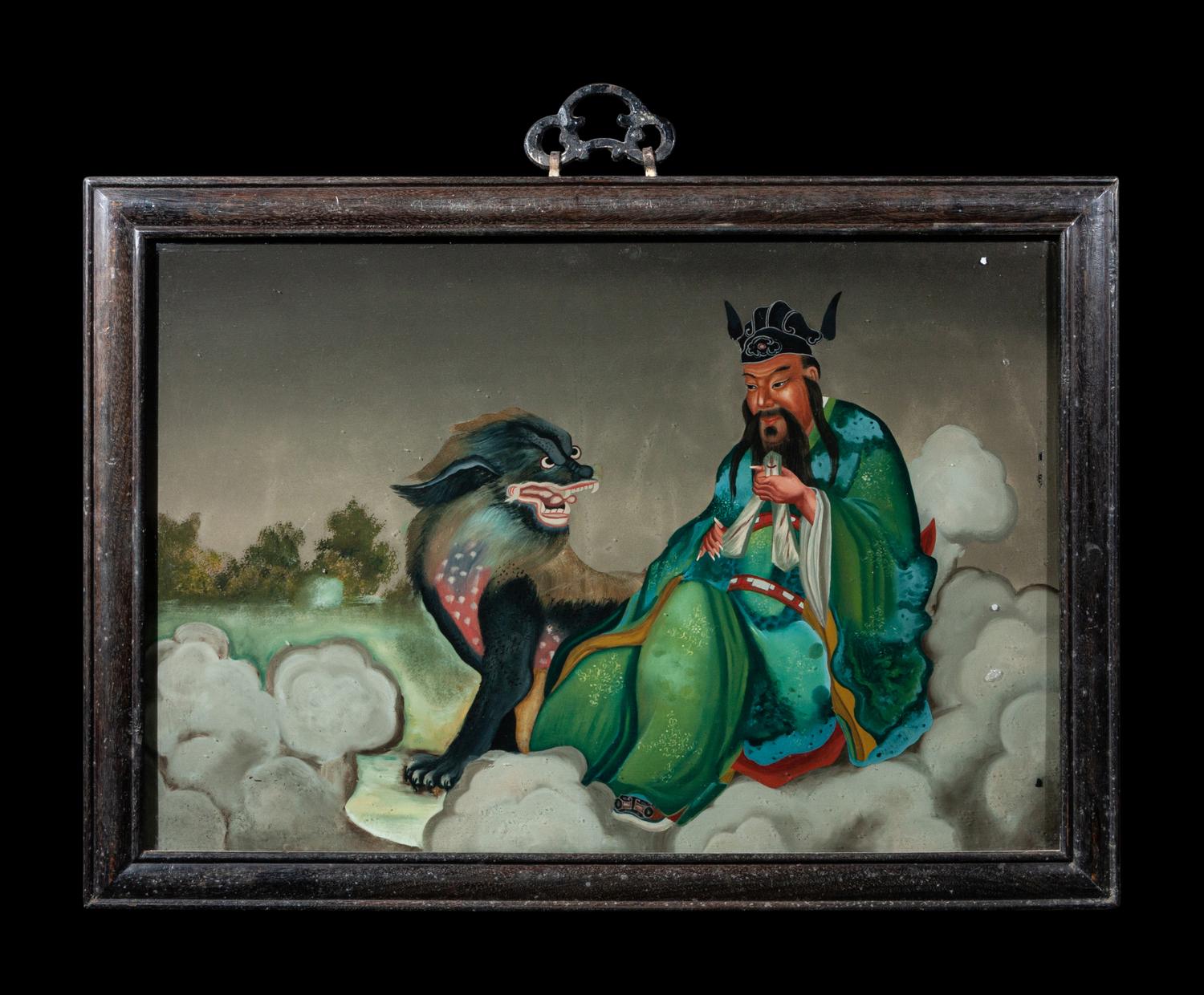 Six Chinese Reverse Glass Paintings