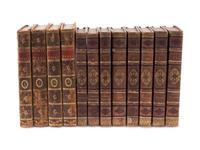 An Assortment of Diminutive Leather Bound Books; 19th Century
