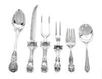 A Group of American and English Silver Serving Utensils, Whiting Mfg. Co., Reed & Barton, Mary Chawner, London, Towle Silversmiths, and