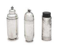 A Group of Three Cocktail Shakers