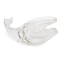 A Steuben Glass Great Whale Sculpture