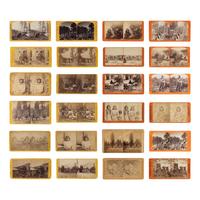 [Yosemite Native Americans]. A group of 25 stereoviews, ca 1860s-1880s.