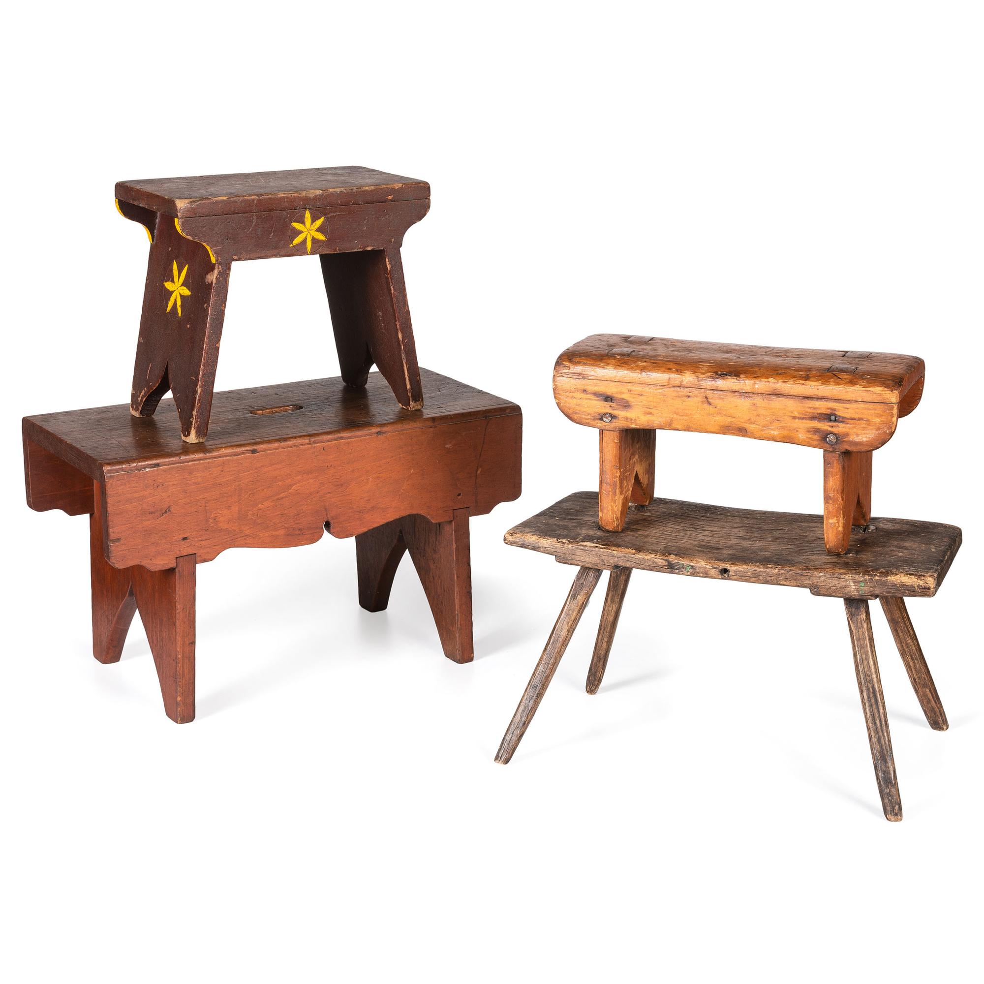 Four Country Joined Foot or Child’s Stools
