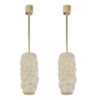 A Pair of Mid-Century Light Fixtures 7" W x 7" D x 34" H — Czech Republic, Mid-20th Century