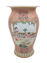 A Famille Rose Porcelain Garden Seat