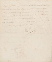 NAPOLEON I (1769-1821), Emperor of France. Autograph letter signed ("Napoleon"), to Martin-Michel-Charles Gaudin (1756-1841), Minister of Finances. Paris, 3 March 1808.