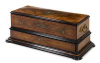 A Swiss Interchangeable Cylinder Music Box Width of case 38 inches. — MERMOD FRERES
