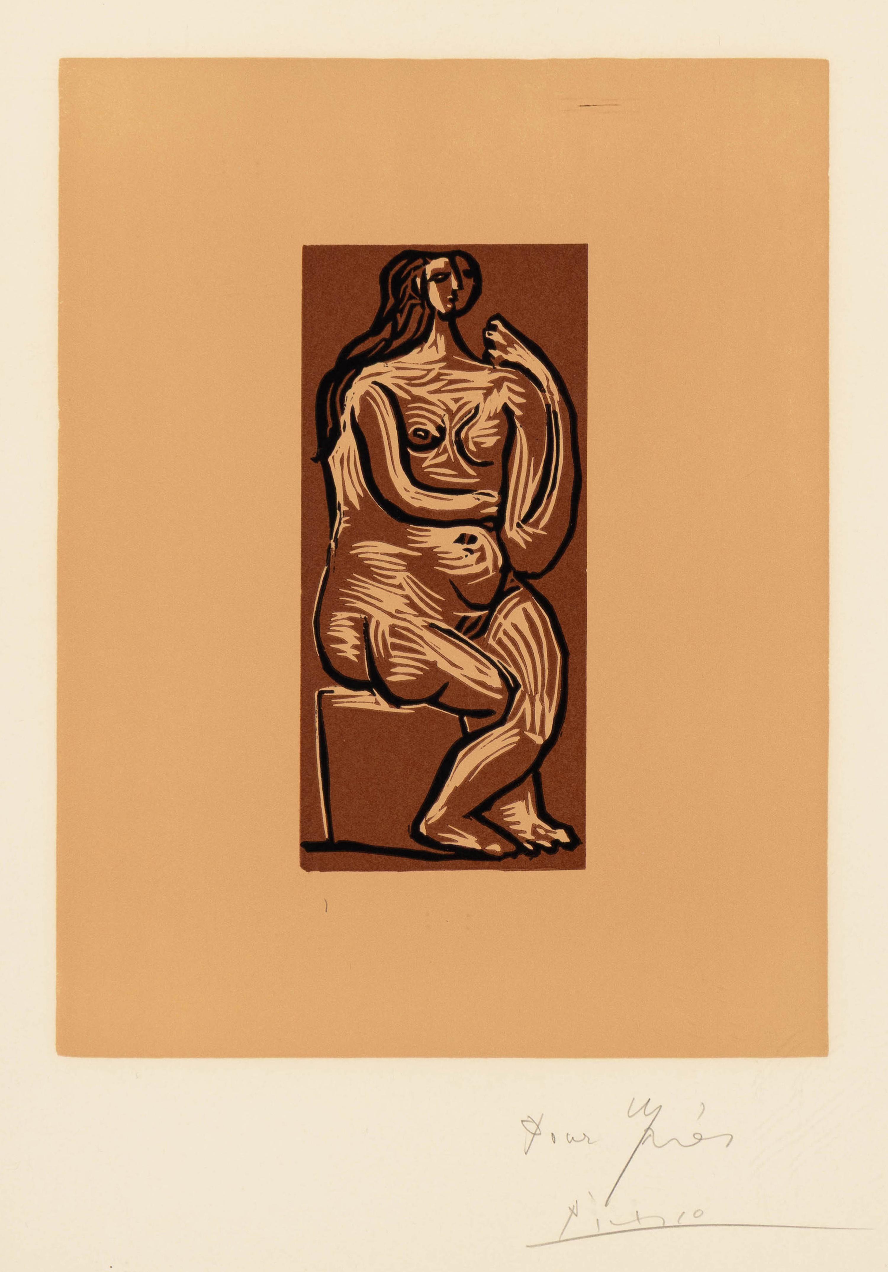 Pablo Picasso (Spanish, 1881–1973) — Nu assis , 1962