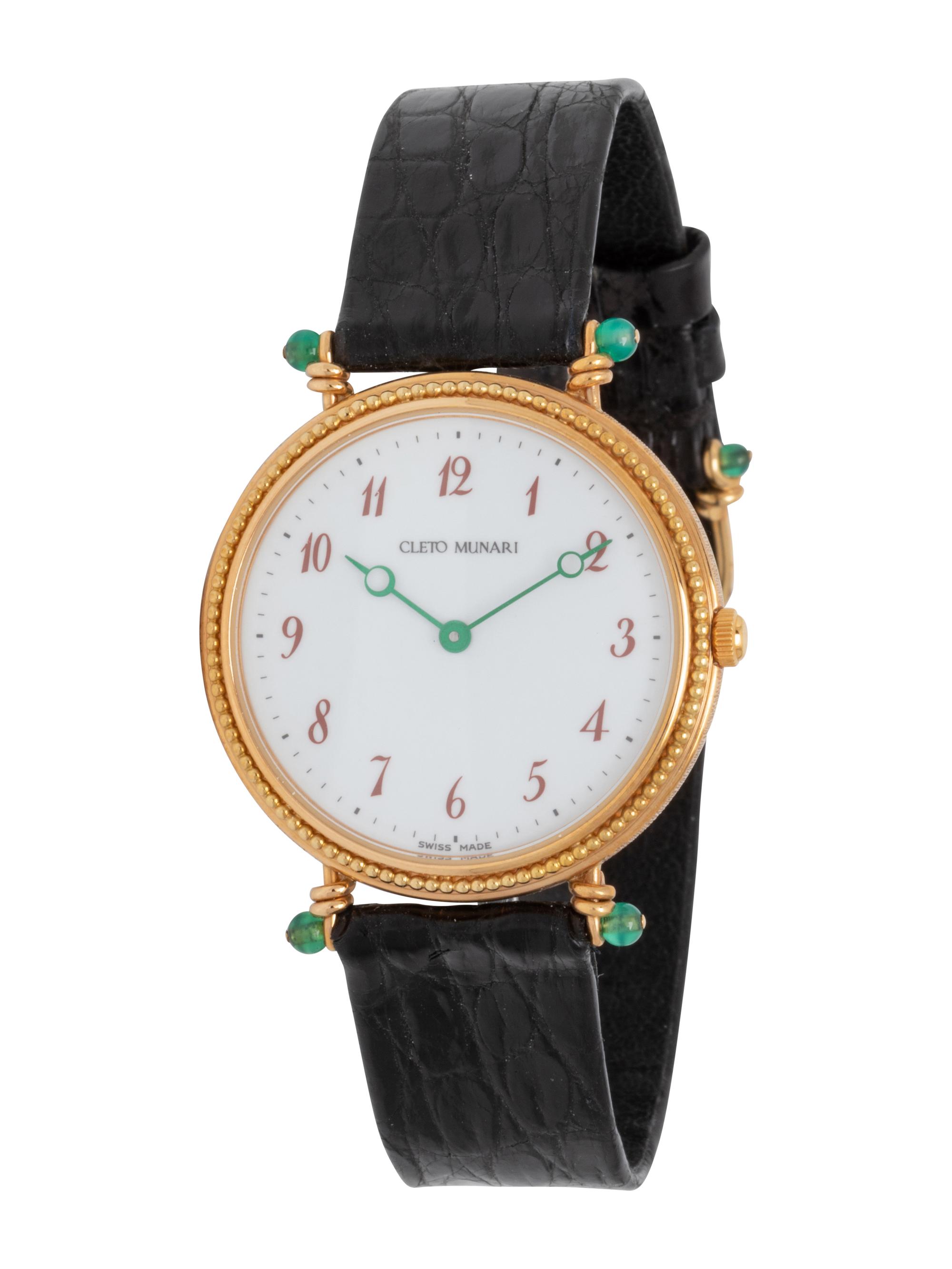MICHAEL GRAVES FOR CLETO MUNARI, 18K YELLOW GOLD WATCH