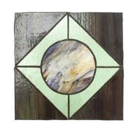 A Collection of Twelve Leaded Glass Windows Largest: 17 1/2 x 39 1/2 inches.