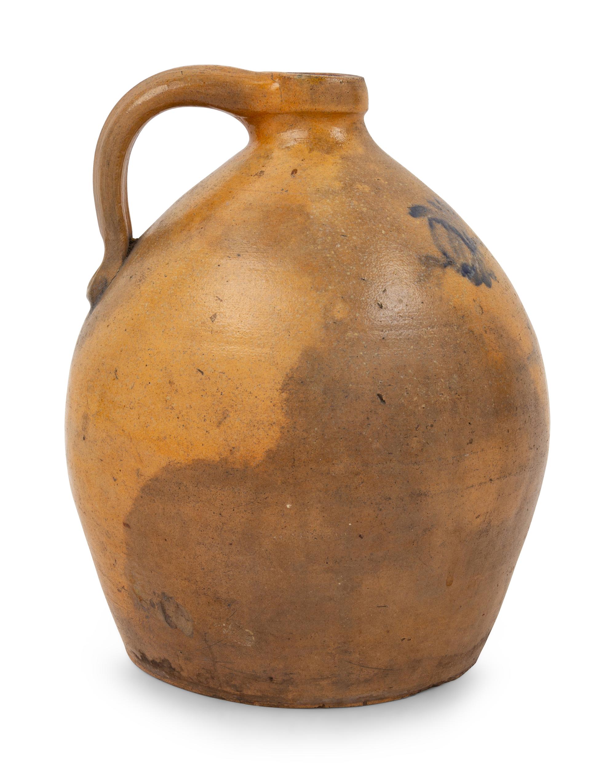 Three Cobalt-Decorated Stoneware Articles