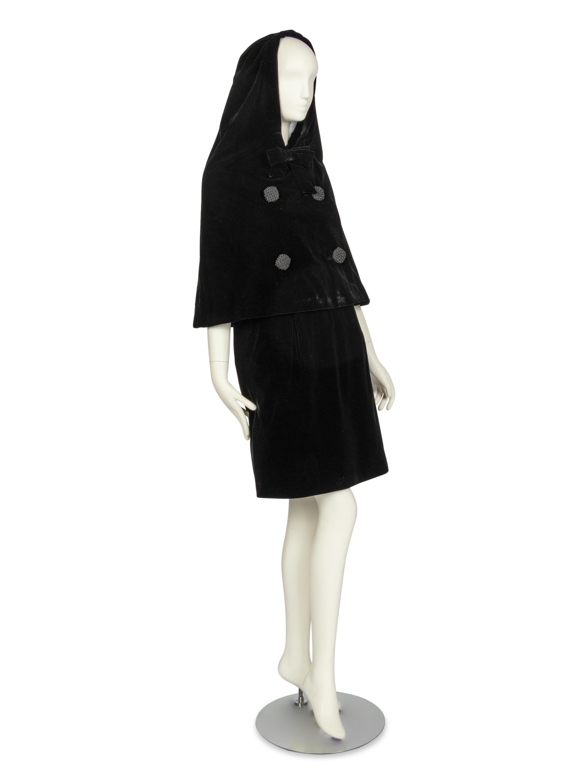 Pierre Cardin Haute Couture Dress and Hood, 1960s
