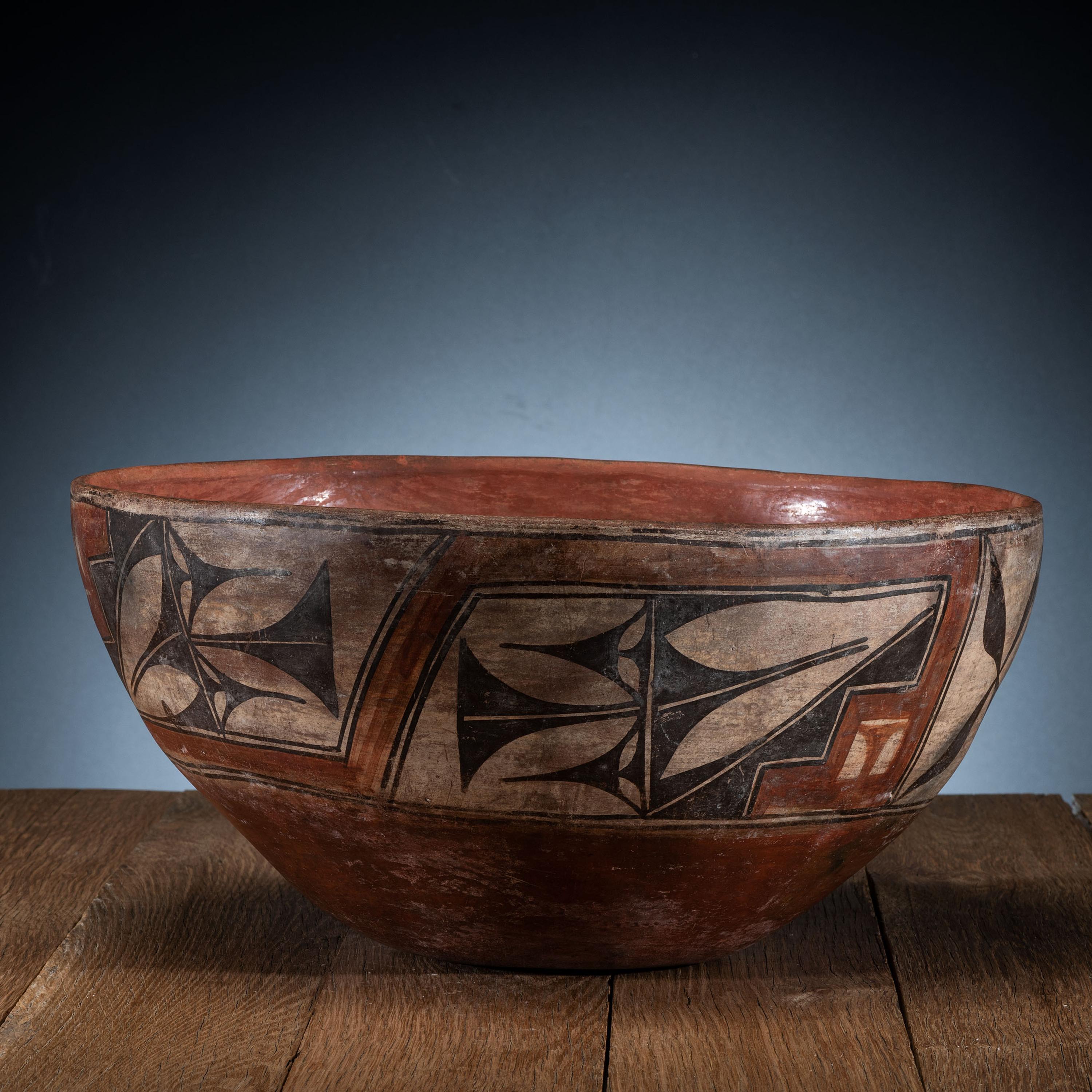 Large Zia Polychrome Dough Bowl