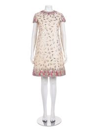 Malcolm Starr Embellished Silk Dress, 1960s