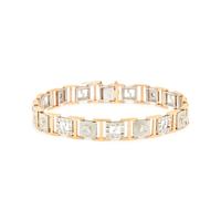 BICOLOR GOLD AND DIAMOND BRACELET