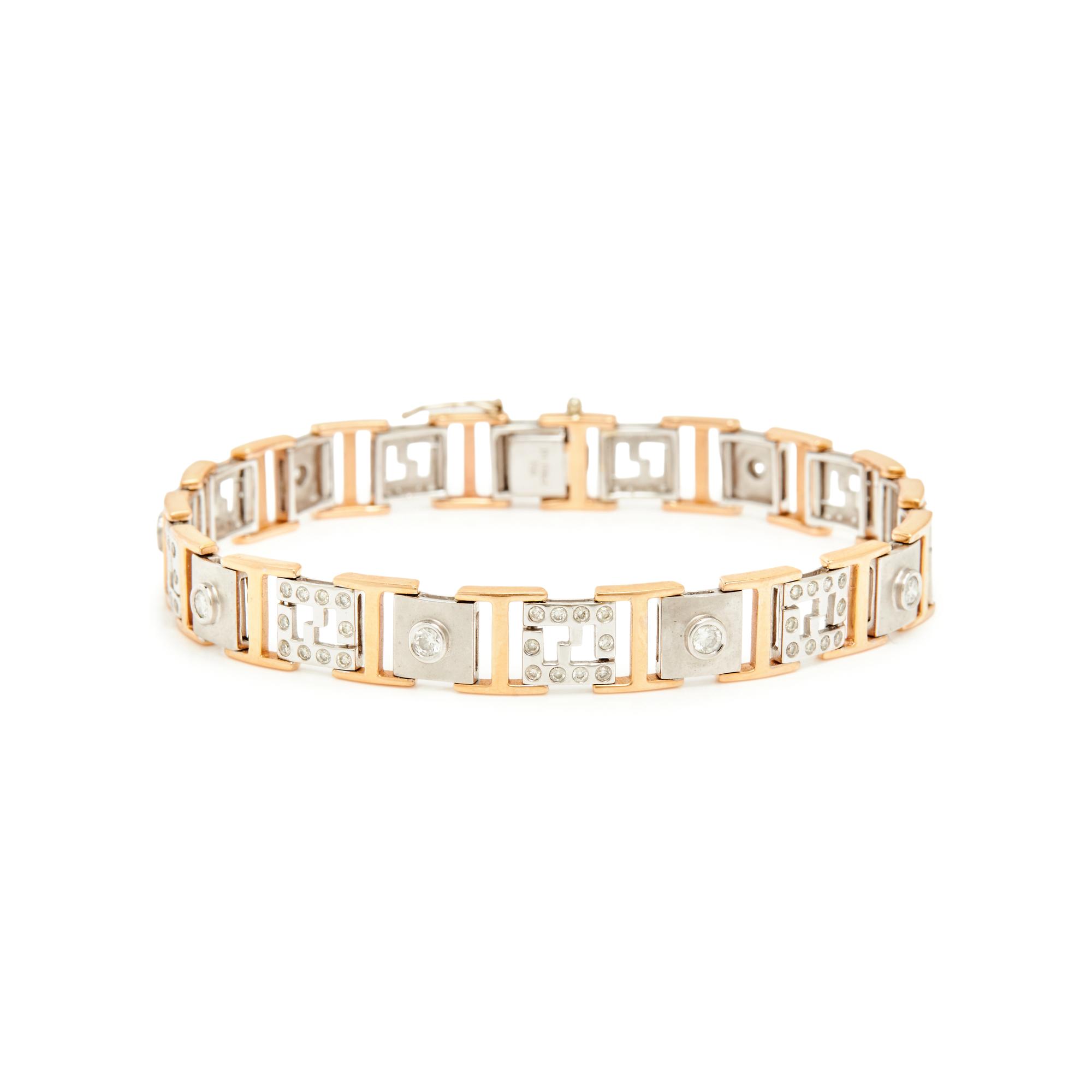 BICOLOR GOLD AND DIAMOND BRACELET