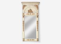 An Empire Parcel Gilt and Cream Painted Pier Mirror