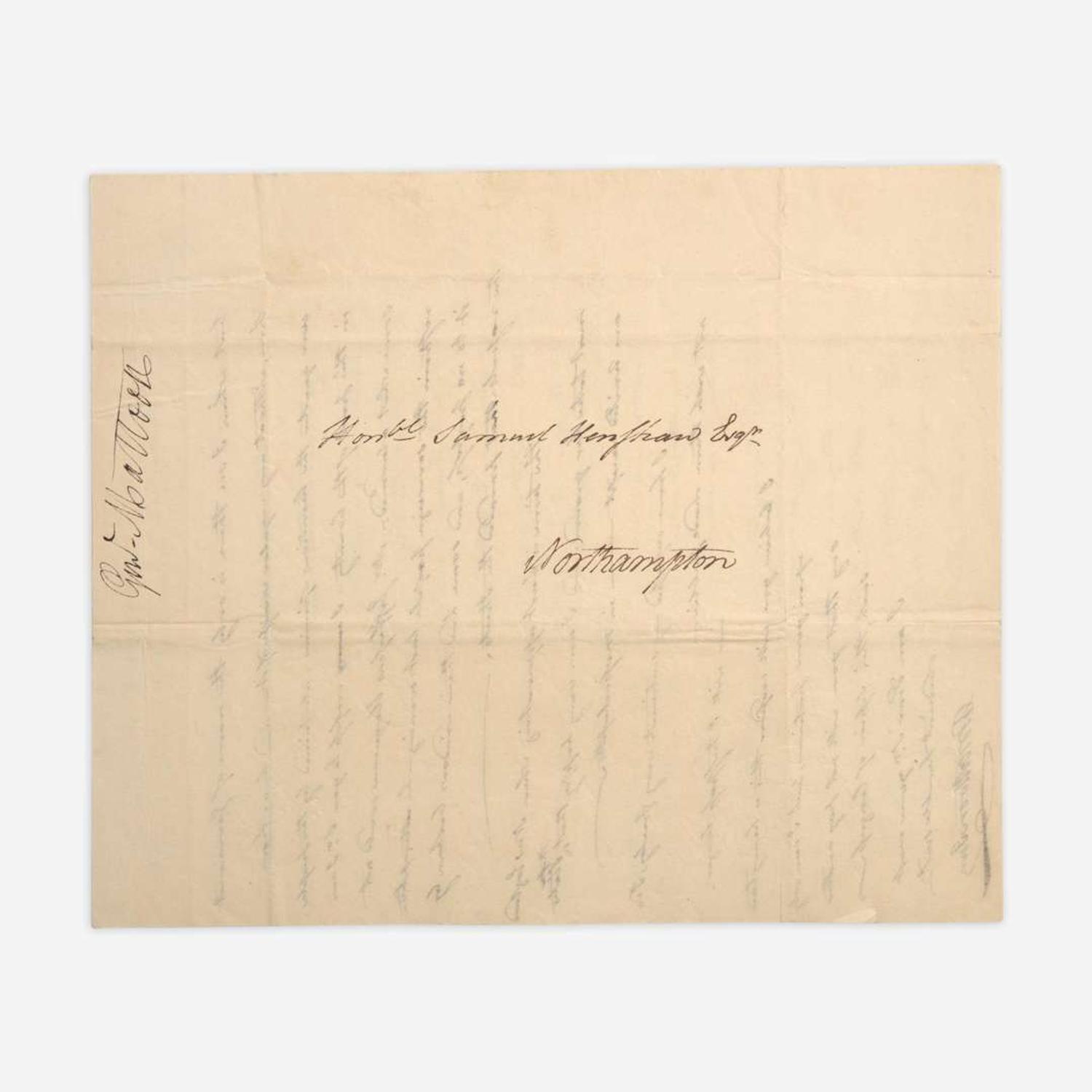 [Jefferson, Thomas] Mattoon, Ebenezer Group of 3 Autograph Letters, signed