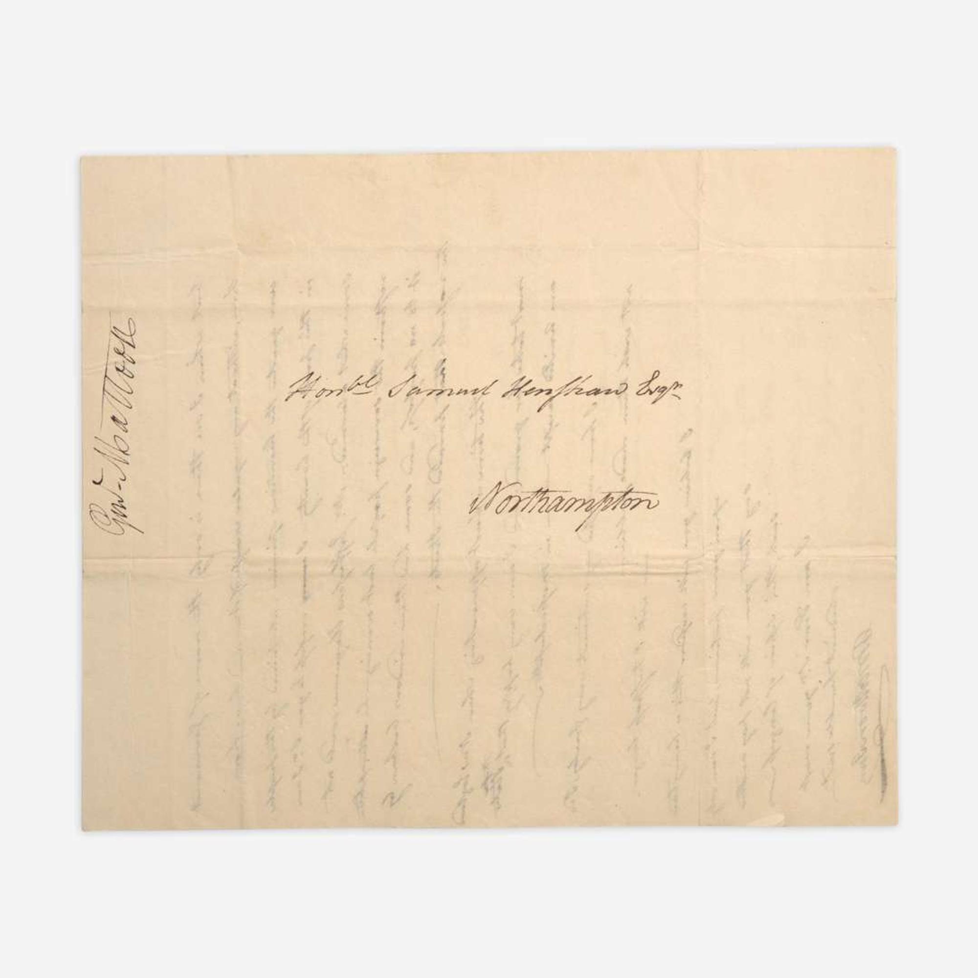 [Jefferson, Thomas] Mattoon, Ebenezer Group of 3 Autograph Letters, signed