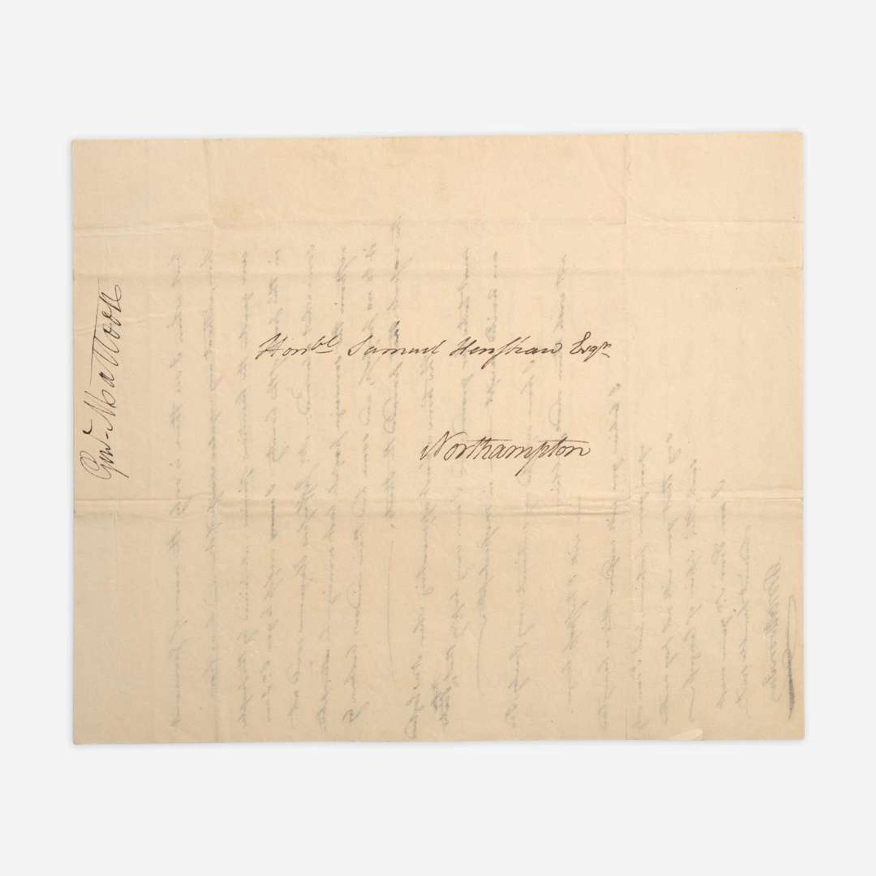 [Jefferson, Thomas] Mattoon, Ebenezer Group of 3 Autograph Letters, signed