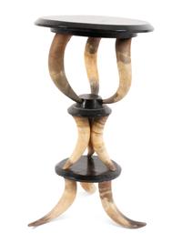 A Victorian Cow-Horn Side Table