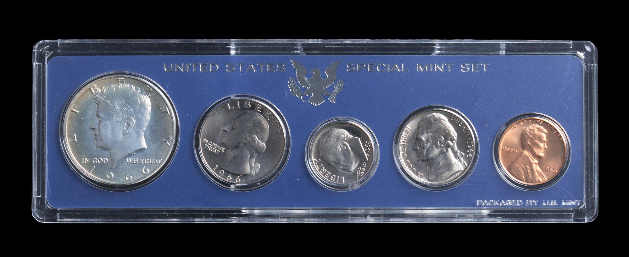 A United States 1966 5-Coin Mint Set