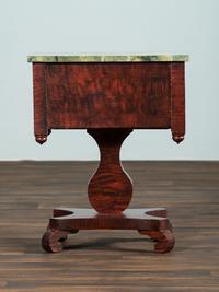 A Classical Grain Painted Mahogany Two-Drawer Stand