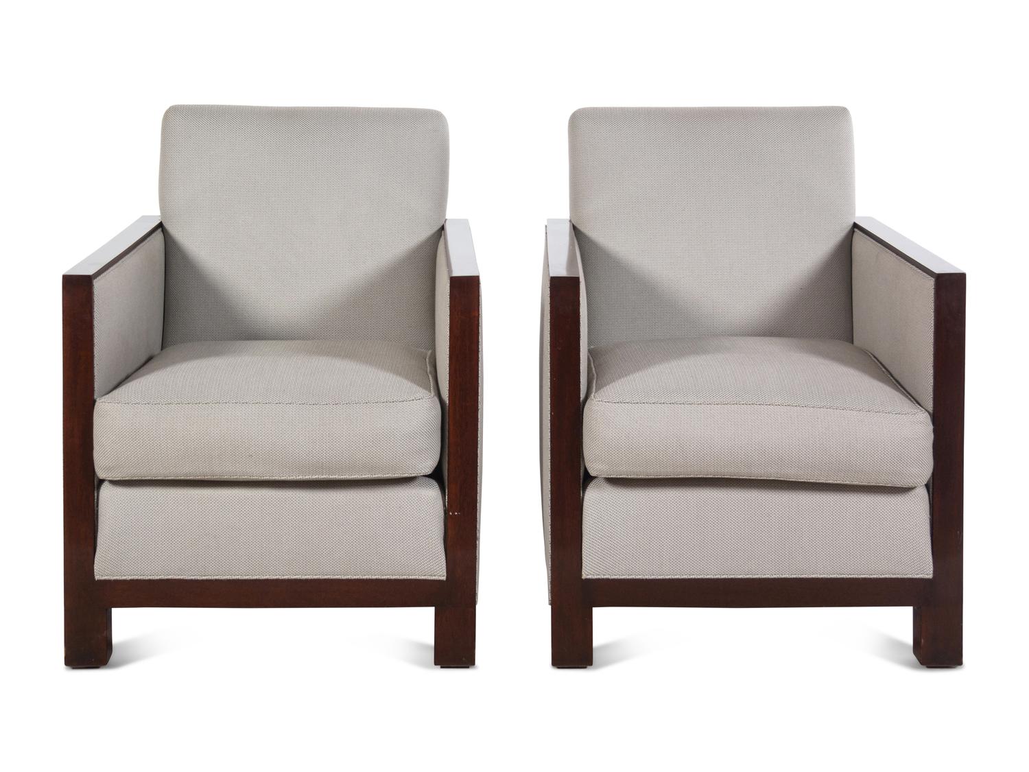 Pair of Atelier Lounge Chairs Jonas New York, USA