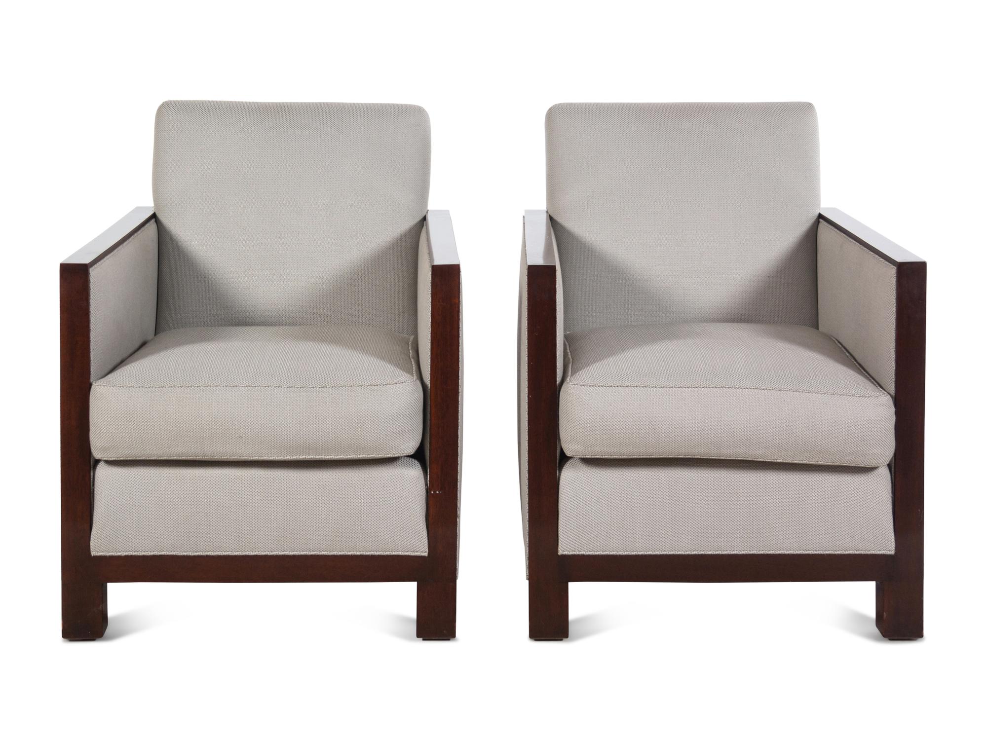 Pair of Atelier Lounge Chairs Jonas New York, USA
