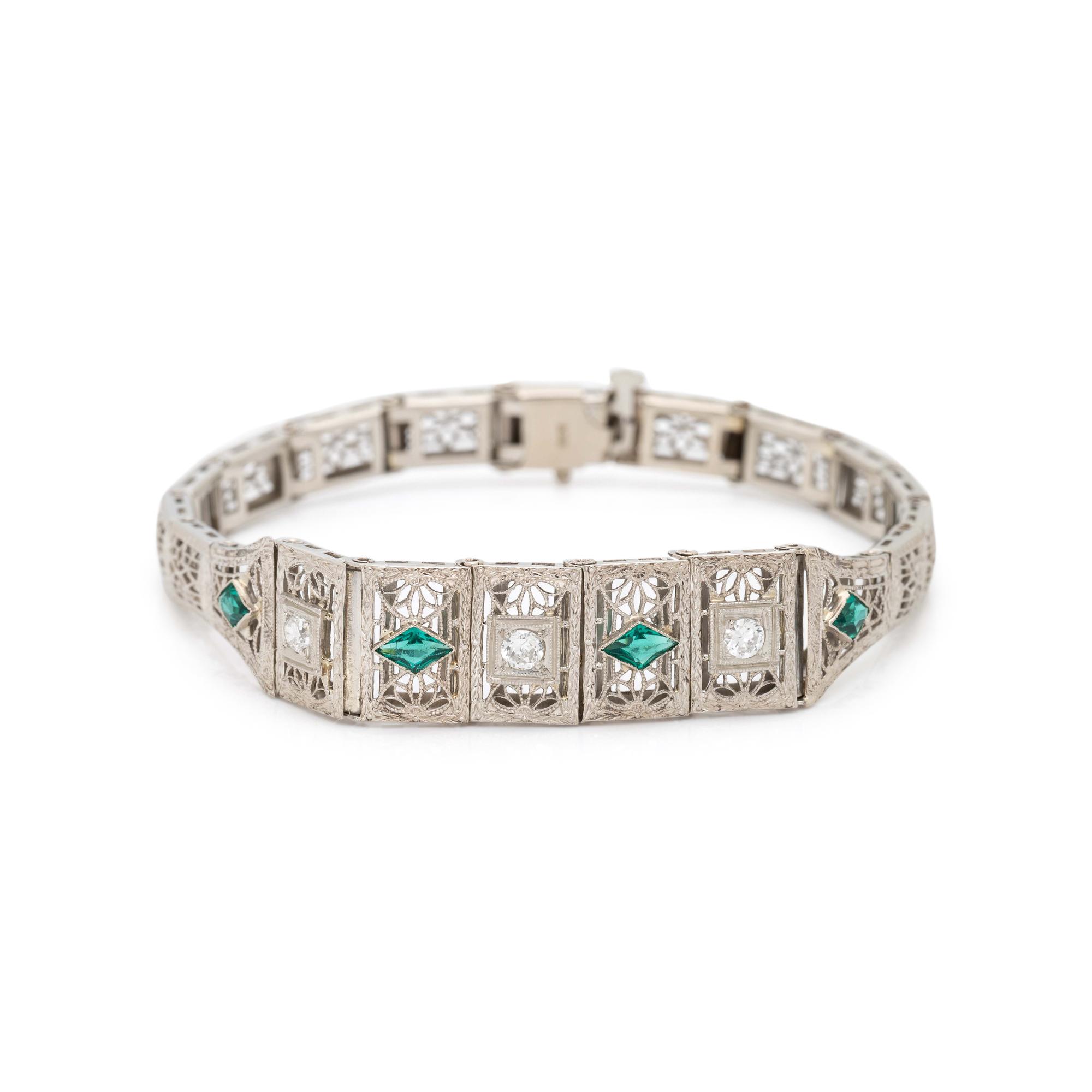WHITE GOLD AND DIAMOND BRACELET