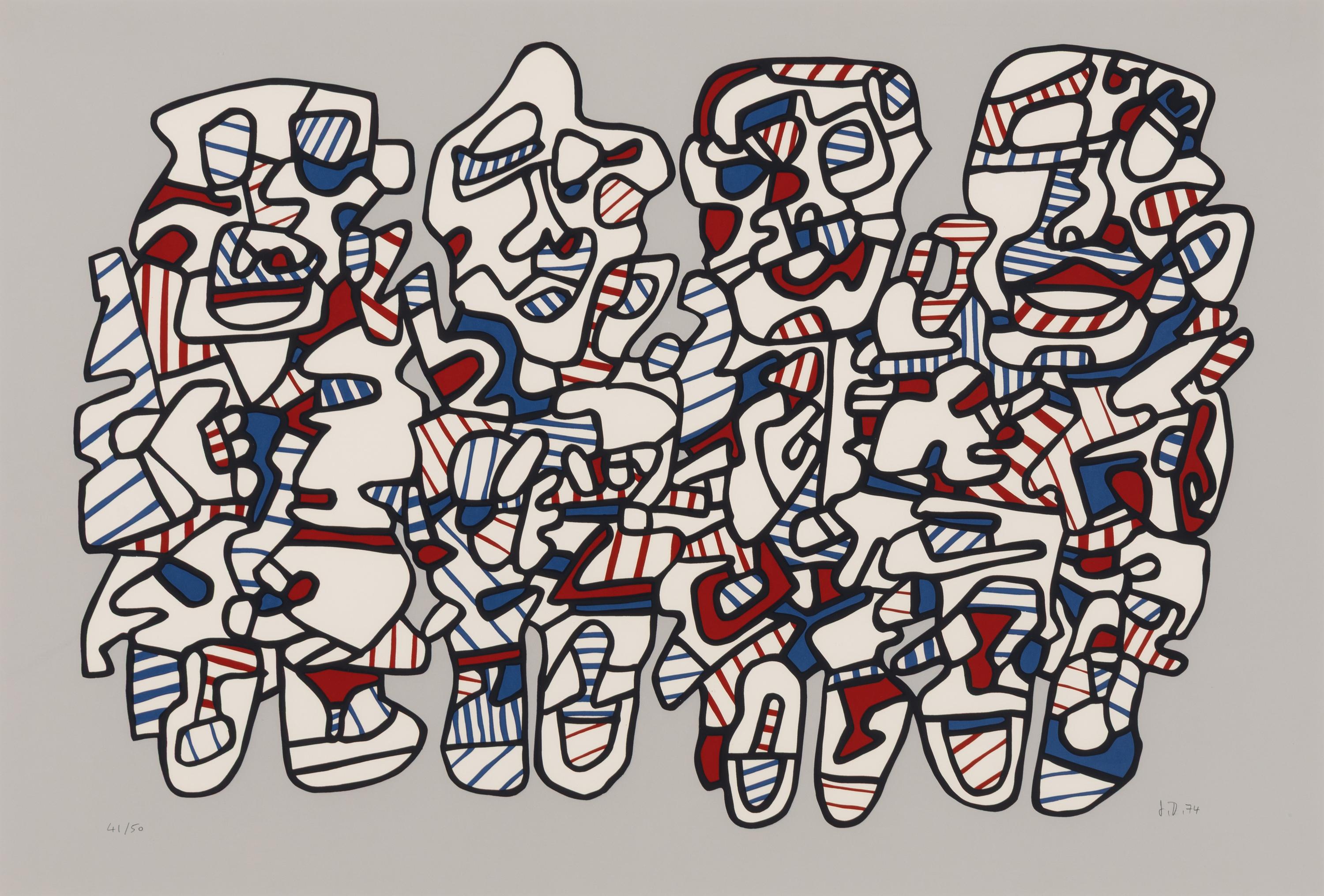 Jean Dubuffet (French, 1901–1985) — Quatre Personnages , 1974