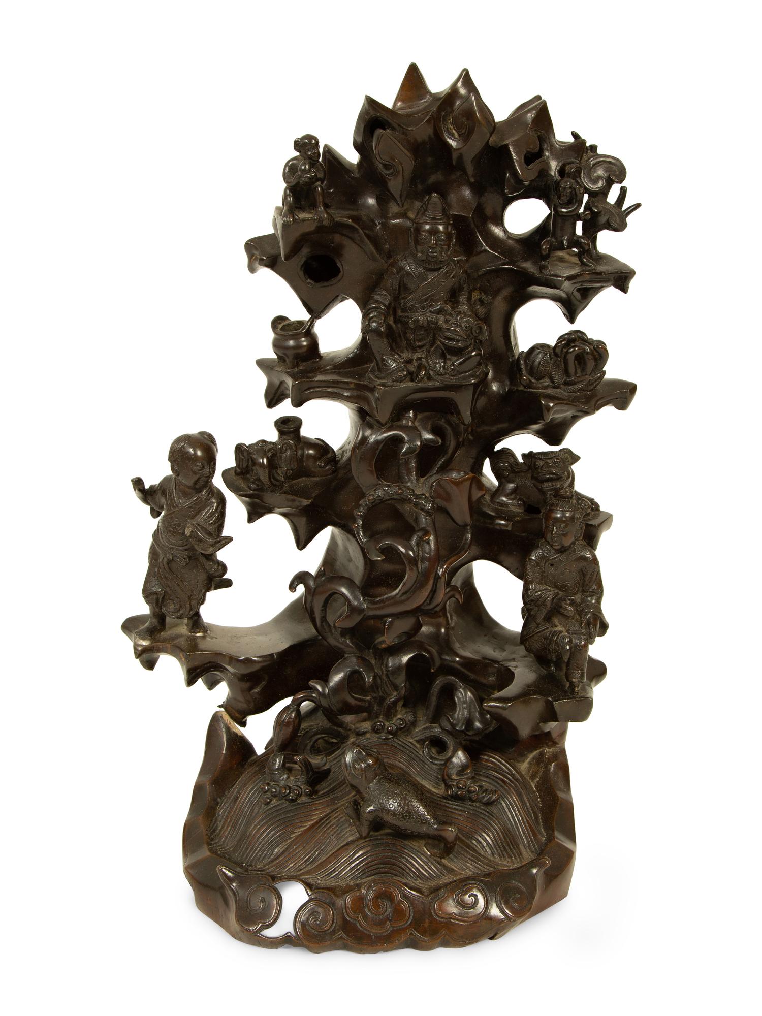 Two Chinese Bronze Articles — 19TH CENTURY
