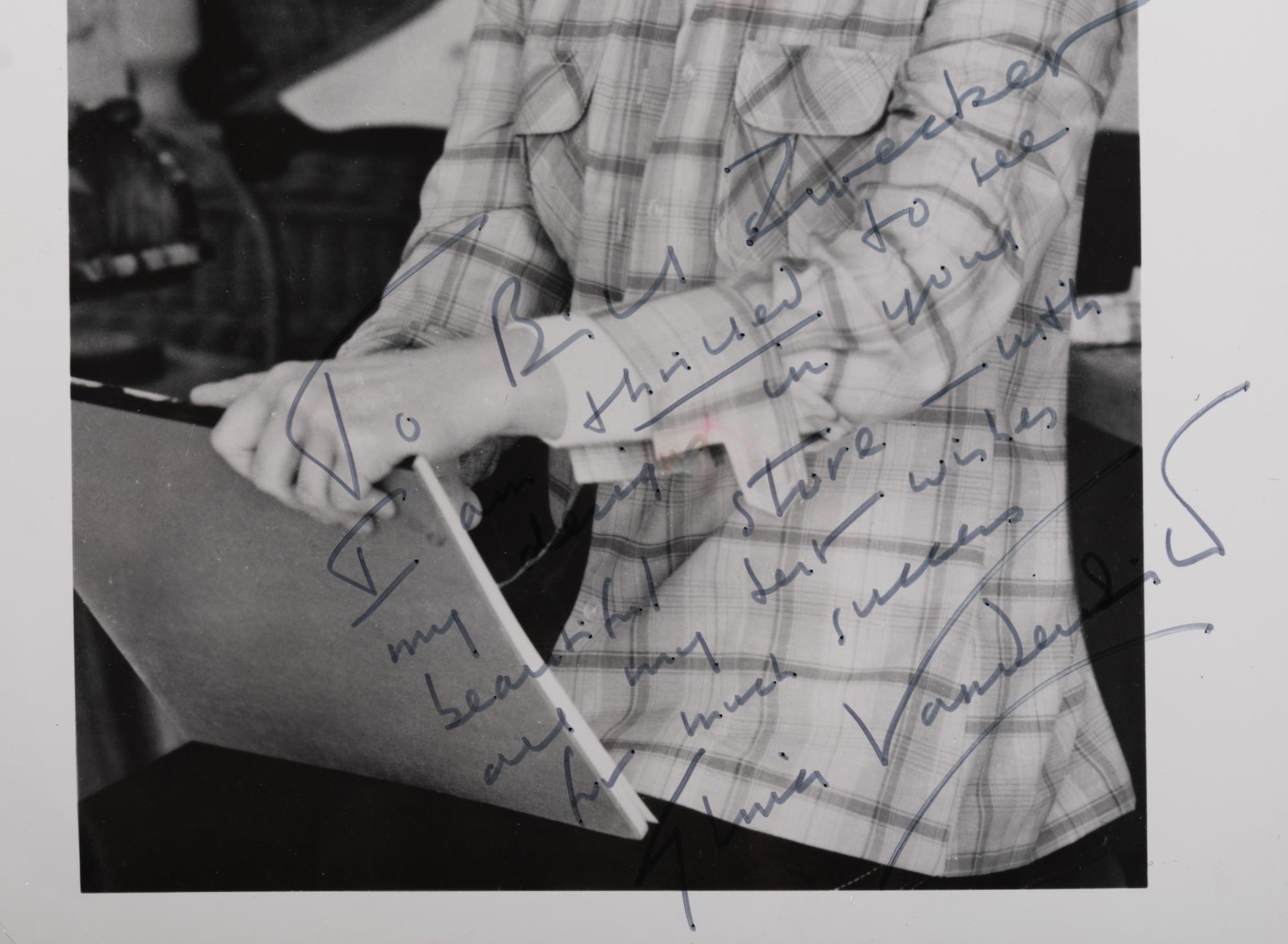 (Celebrity) A group of 20 autographed photographs of celebrities; comprising: