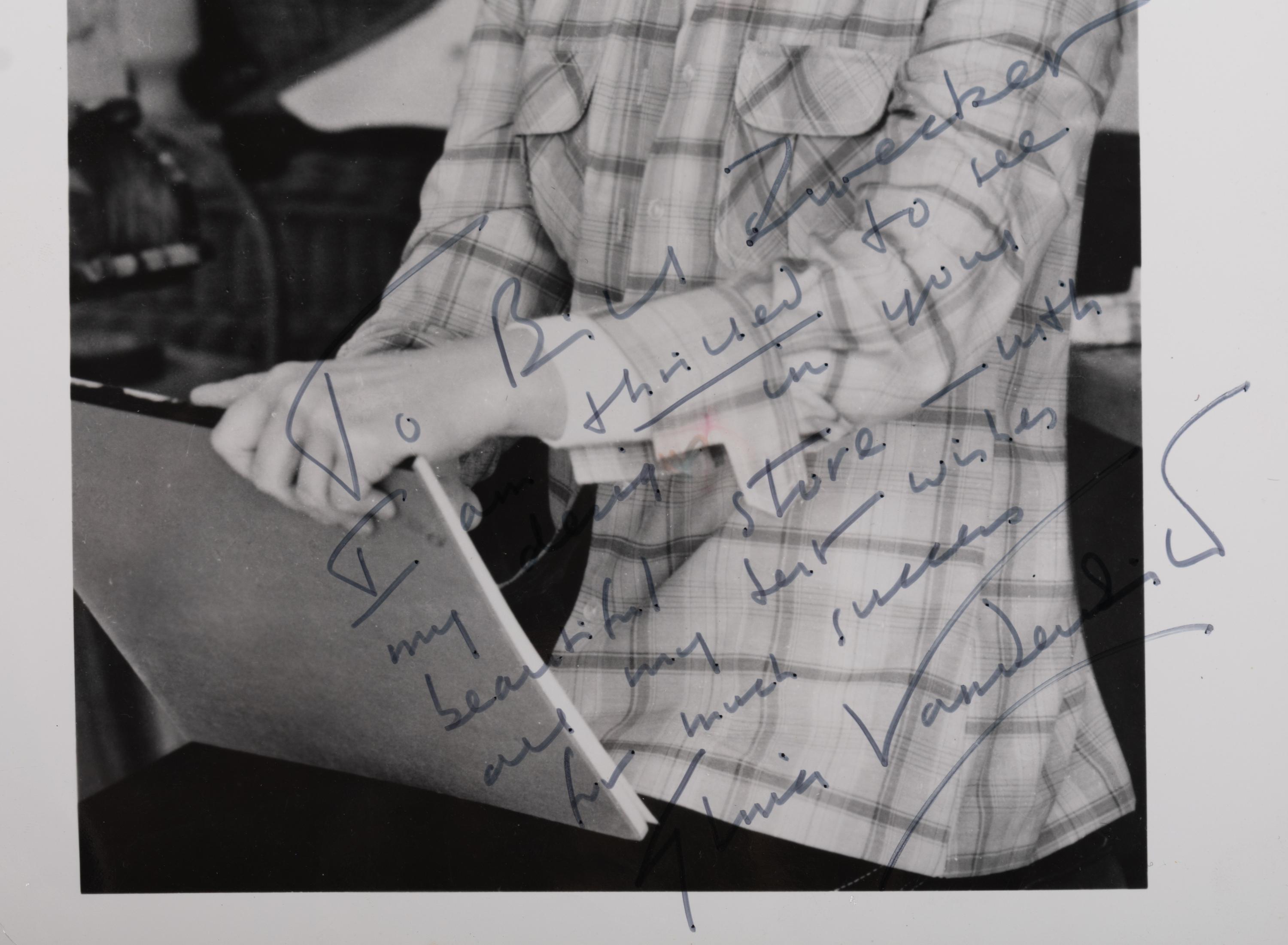 (Celebrity) A group of 20 autographed photographs of celebrities; comprising: