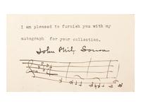 [MUSICIANS]. Autograph collection featuring musicians and composers.