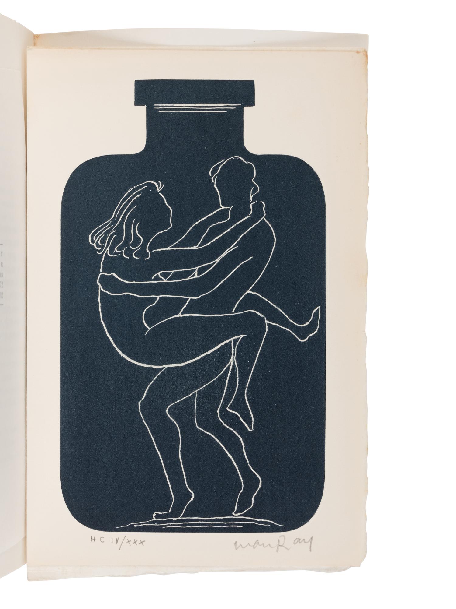[ARTIST'S BOOKS] -- RAY, Man (1890-1976), artist. BOURGEADE, Pierre (1927-2009). Bonsoir, Man Ray . Paris: Pierre Belfond, 1972.