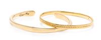 A Collection of Yellow Bracelets, 27.60 dwts.