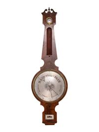 A George IV Mahogany Wheel Barometer