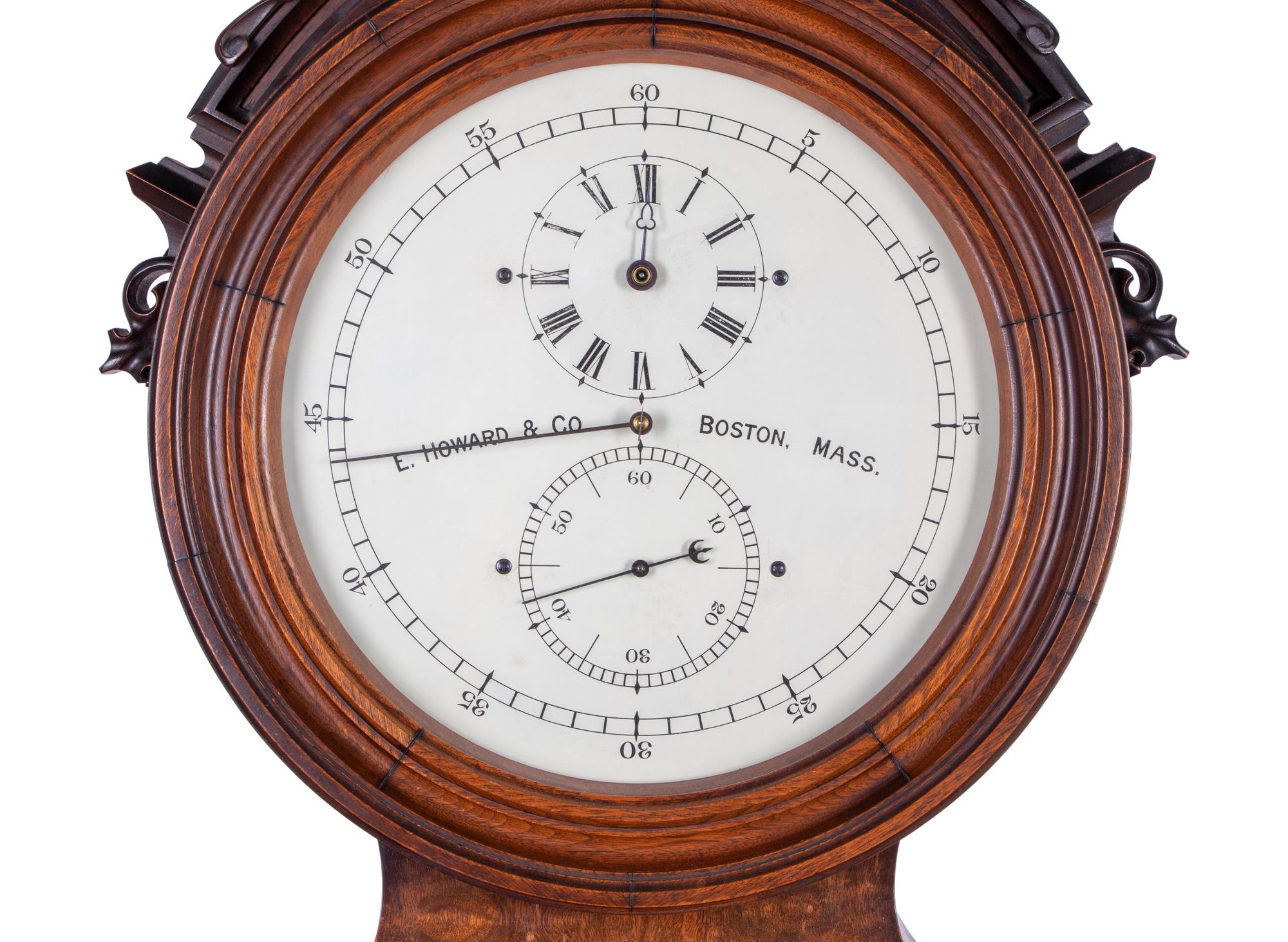 A Gothic Revival Carved Mahogany Tall Case No. 24 Astronomical Regulator